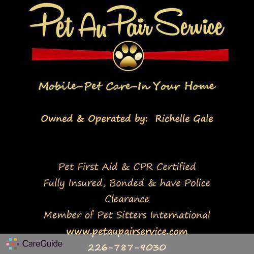 Pet Care Provider Richelle G's Profile Picture