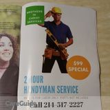 99 For 2 Hours Handyman Service