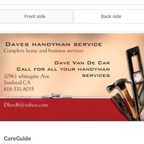 Handyman Provider David V's Profile Picture