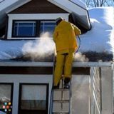 Steam Method Ice Dam Removal!
