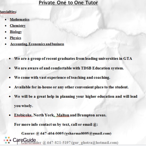 Tutor Provider Gurbrinder Ghotra's Profile Picture