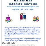 Mr and Mrs Cleaning Services - No one can compete with us!