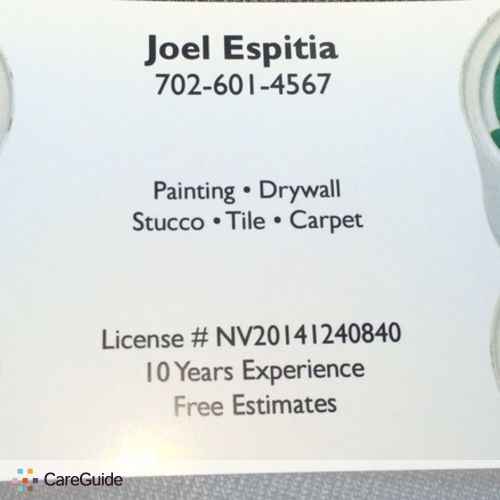 Painter Provider Joel E's Profile Picture