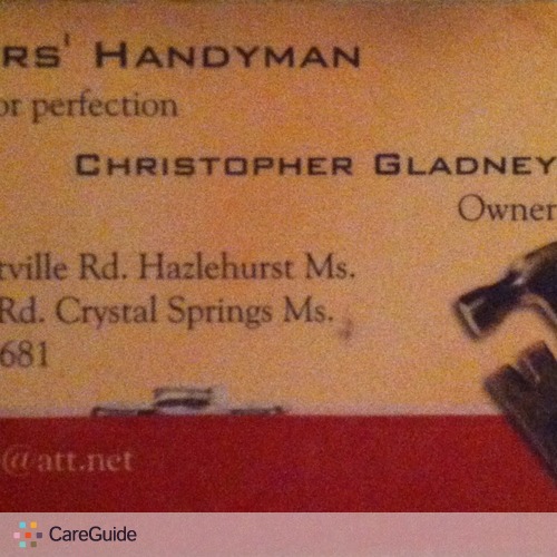 Handyman Provider Christopher Gladney's Profile Picture