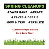 Spring Yard Cleanups, Power Rake, Aerate