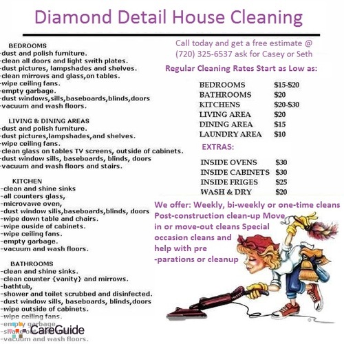 Archived Diamond Detail House Cleaning New Customer Special 70